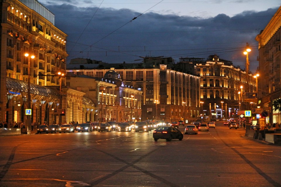 Liikennettä Moskovassa