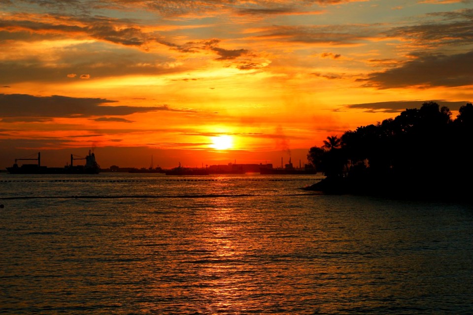 Auringonlasku, Sentosa, Singapore