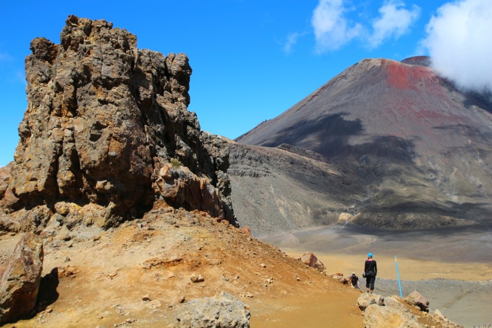 Taustalla Mount Ngauruhoe