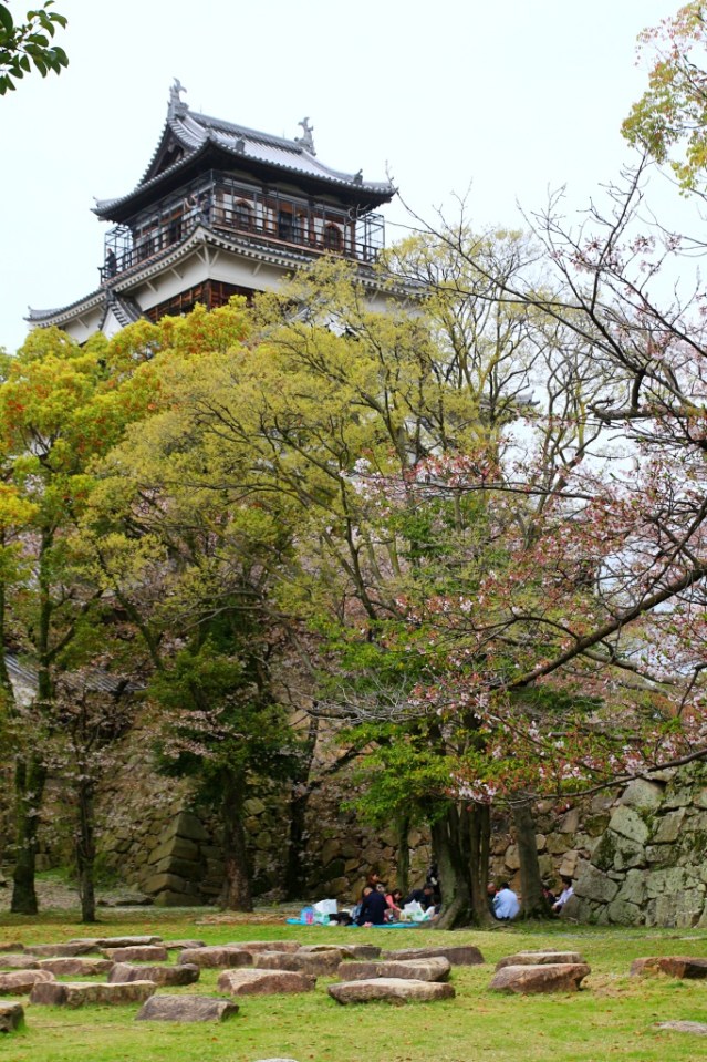 Huipulla linnan torni