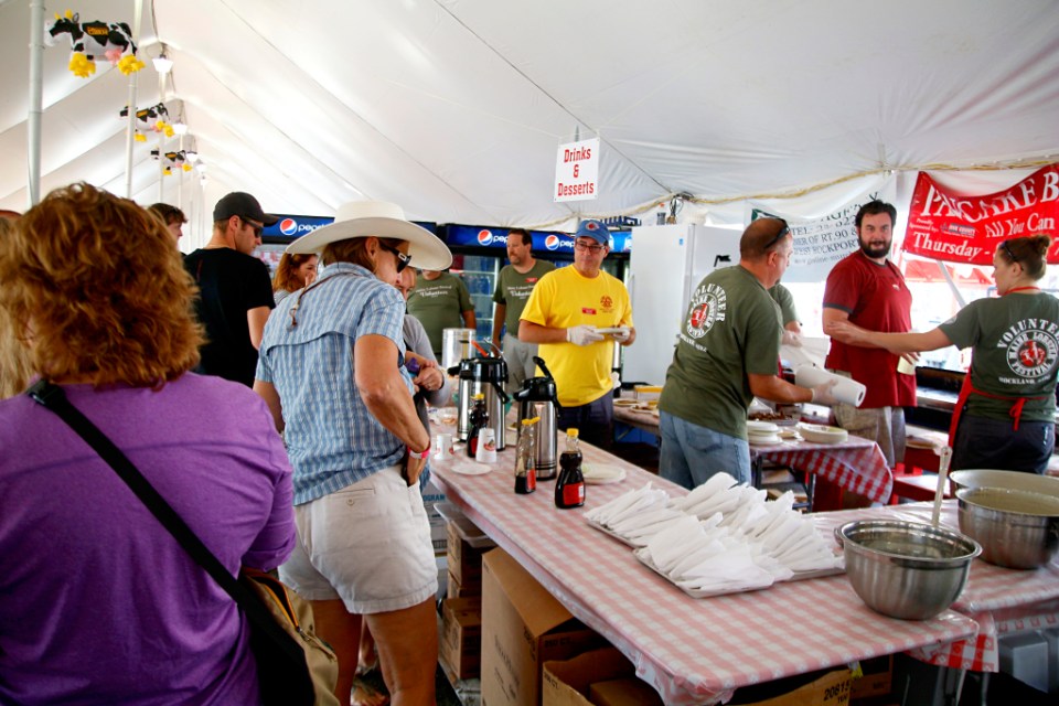 All you can eat pannarit Hummerifestareilla, Rockland