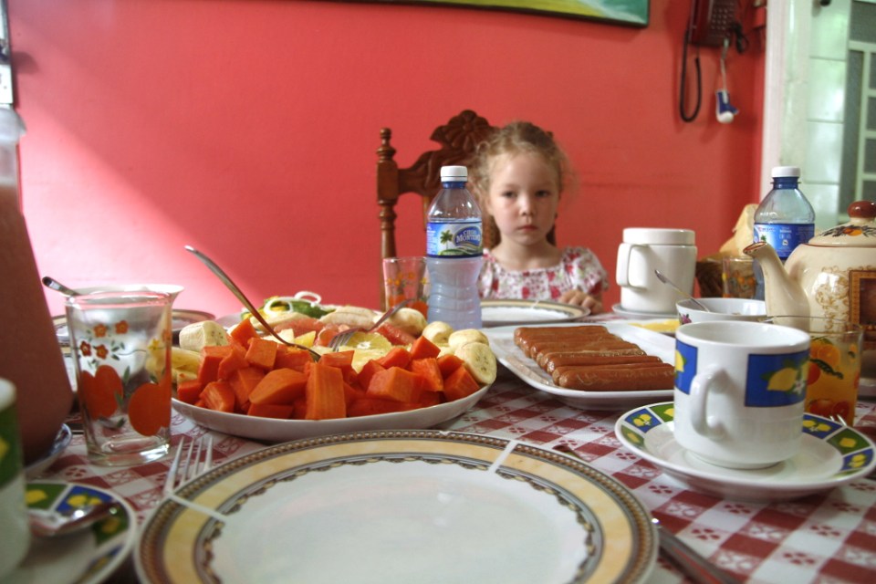 Ensimmäinen aamupala casassa